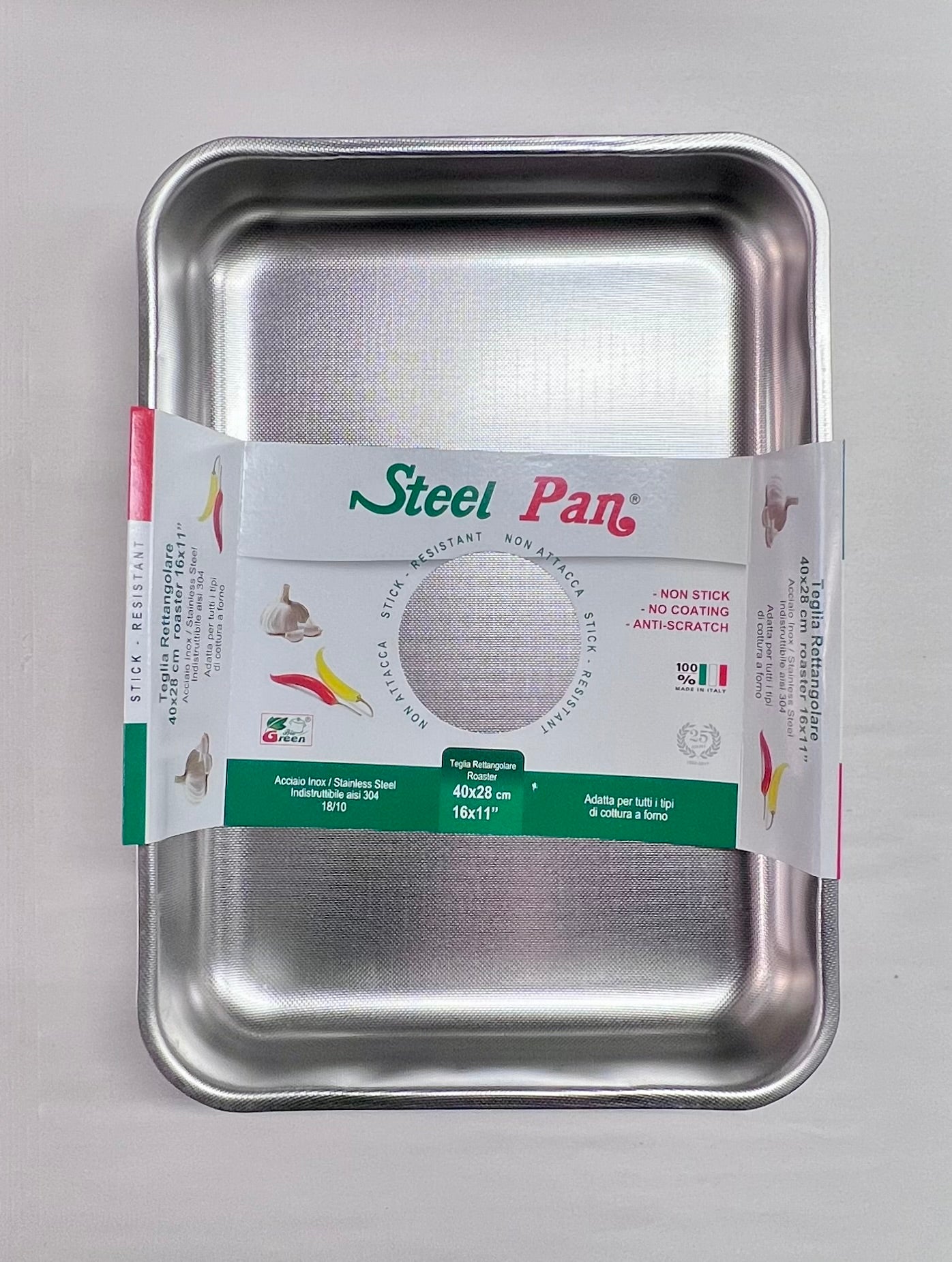 Steel Pan ugnsform, avlång