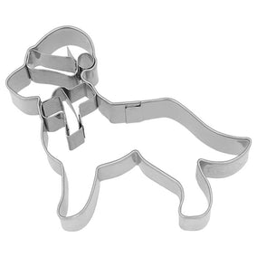 Cookie cutter Christmas retriever 9 cm
