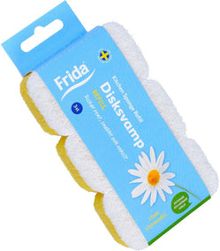 Frida diskborste, 3 refillsvampar