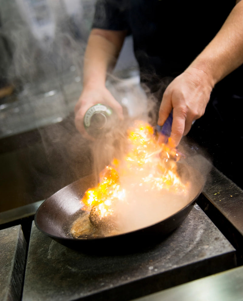 Cast-iron frying pans