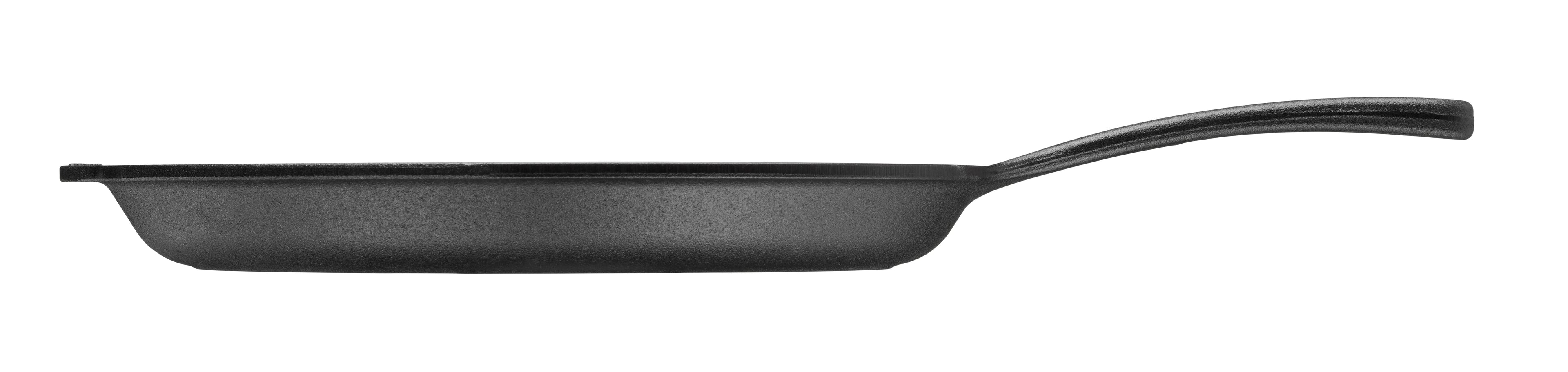 Skeppshult gjutjärnspanna med järnhandtag