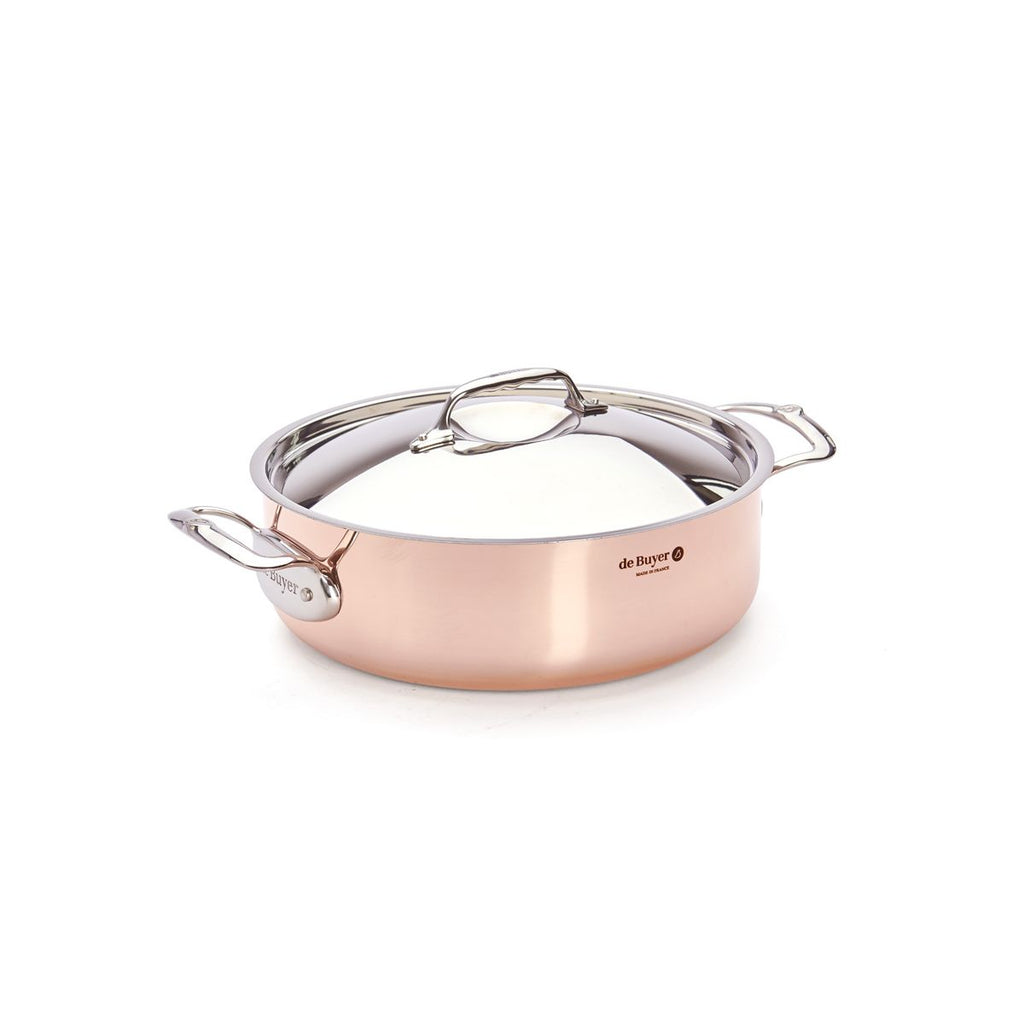 De Buyer Prima Matera sauteuse, två handtag och lock