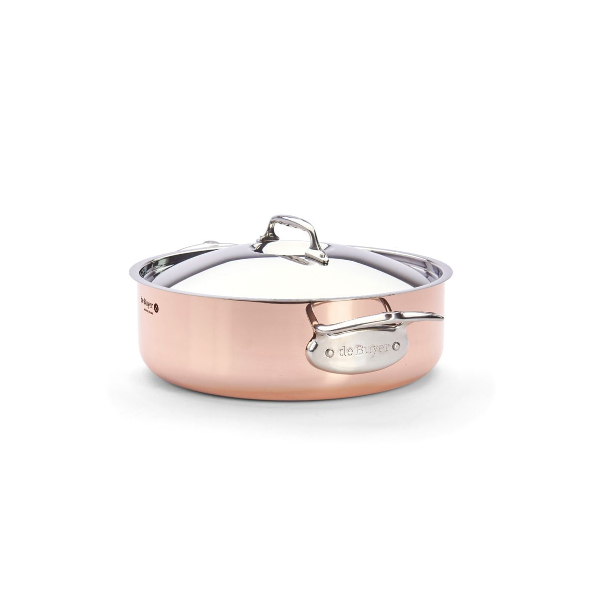 De Buyer Prima Matera sauteuse, två handtag och lock