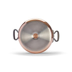 De Buyer Prima Matera koppargryta + lock för induktion, gjutjärnshandtag