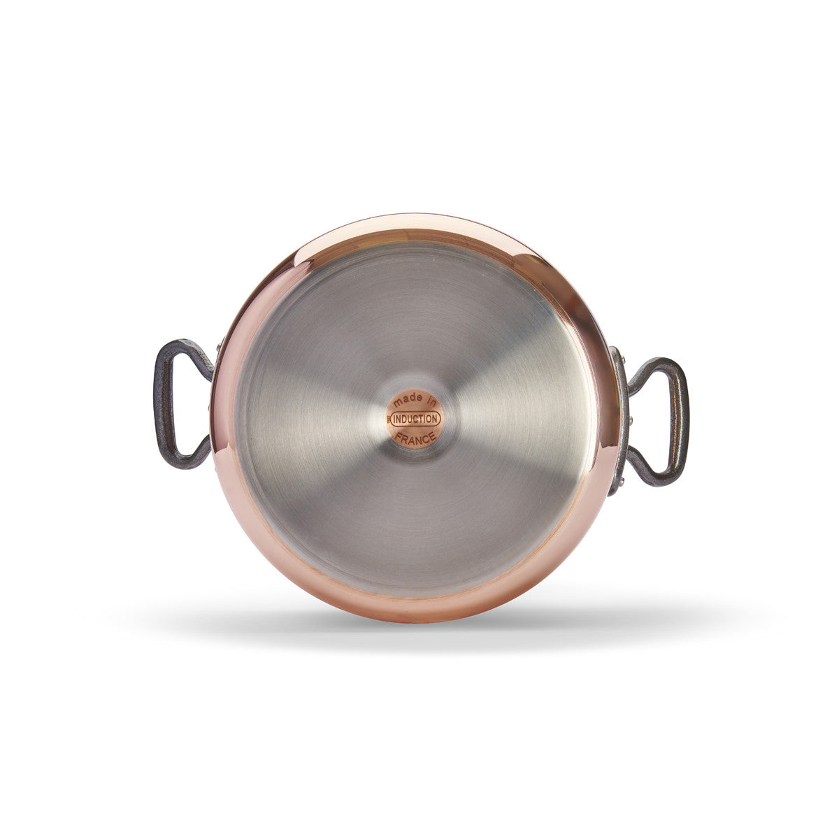 De Buyer Prima Matera koppargryta + lock för induktion, gjutjärnshandtag