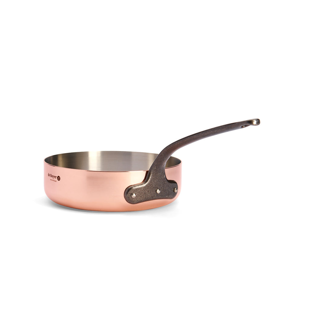 De Buyer Prima Matera Tradition sauteuse för induktion, rak modell, 24 cm