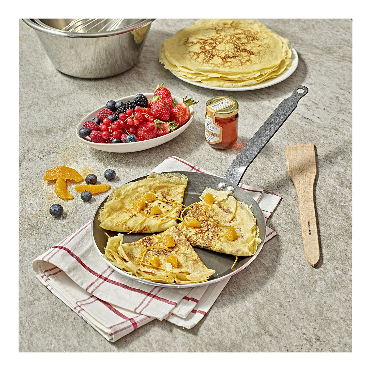 De Buyer nonstick pannkakspanna Resto Induction, 26 cm
