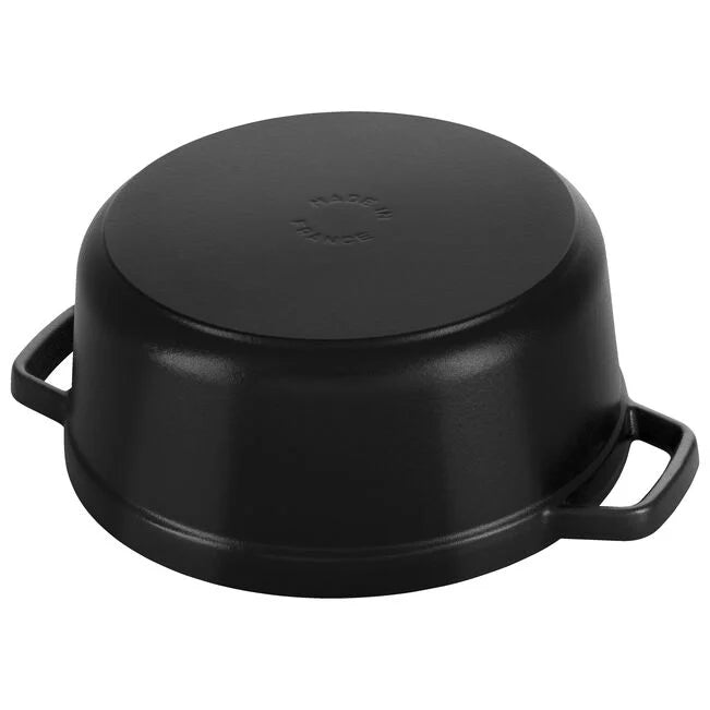 Staub valurautapata, pyöreä 5,25 l, mattamusta