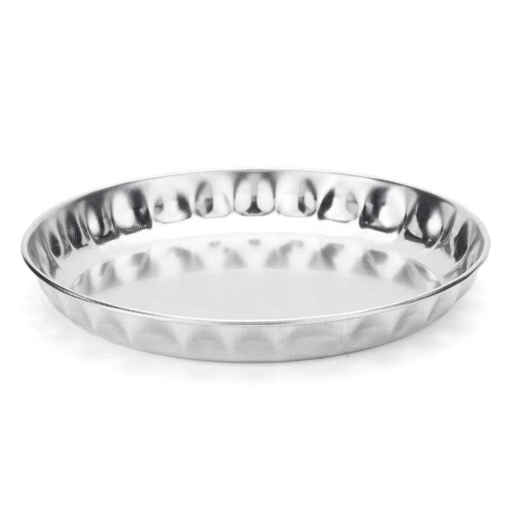 Steel Pan round low tart mould 20 cm