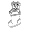 Utstickare hund i julstrumpa 7 cm