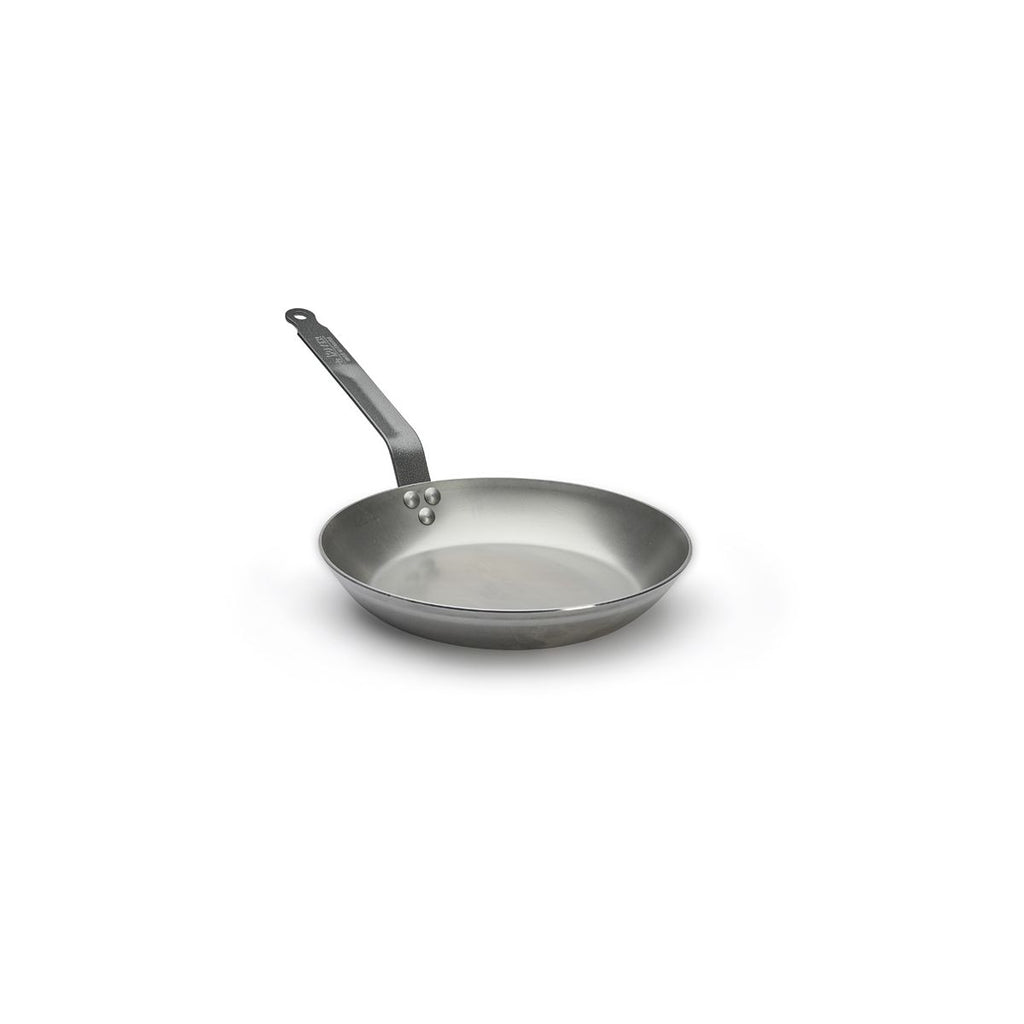 De Buyer Carbone Plus kolstålspanna med gjutjärnshandtag