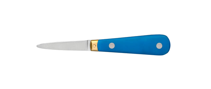 Déglon oyster knife, blue handle