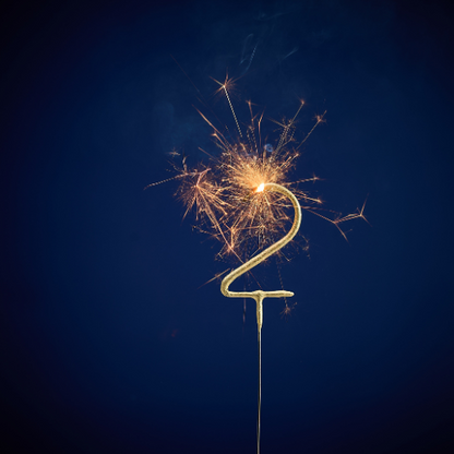 Wondercandle sparkler - numbers and symbols