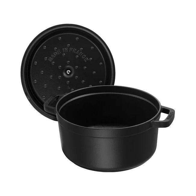 Staub valurautapata, pyöreä 26 cm, 5,25 l, mattamusta