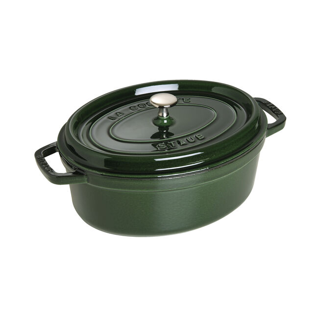 Staub stewpot, oval 27 cm, 3,2 l, basil green