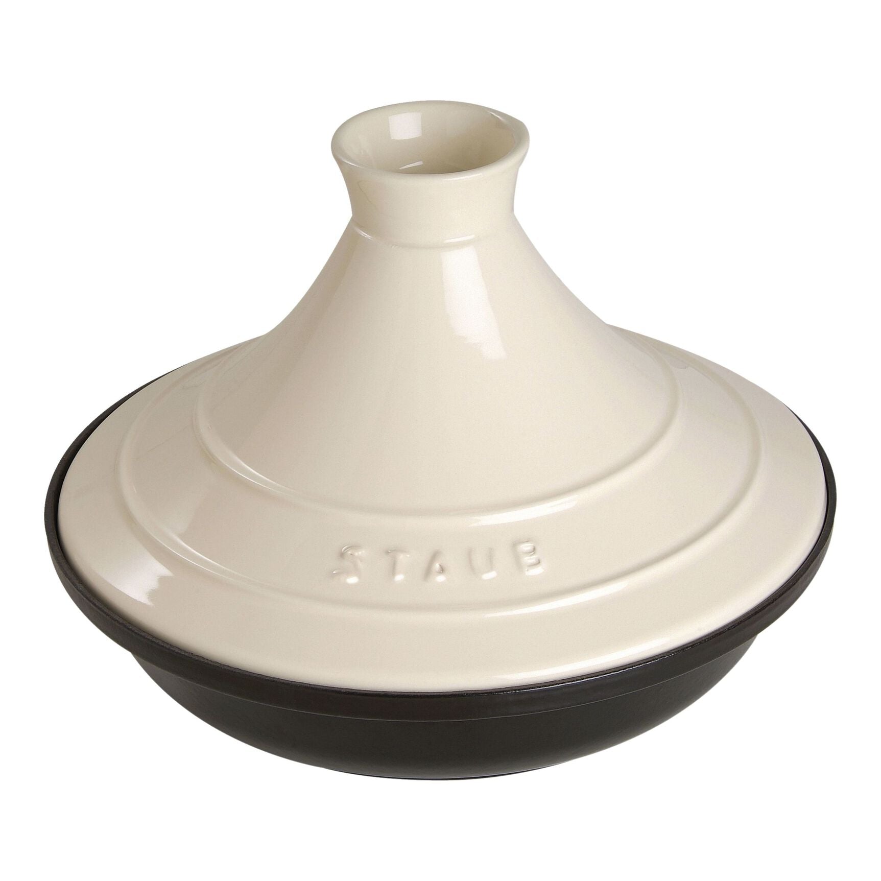 Staub Tajine 28 cm, gjutjärn, kräm