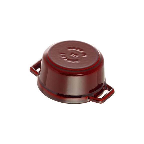 Staub mini cocotte rund 10 cm, 0,25 l, granatröd
