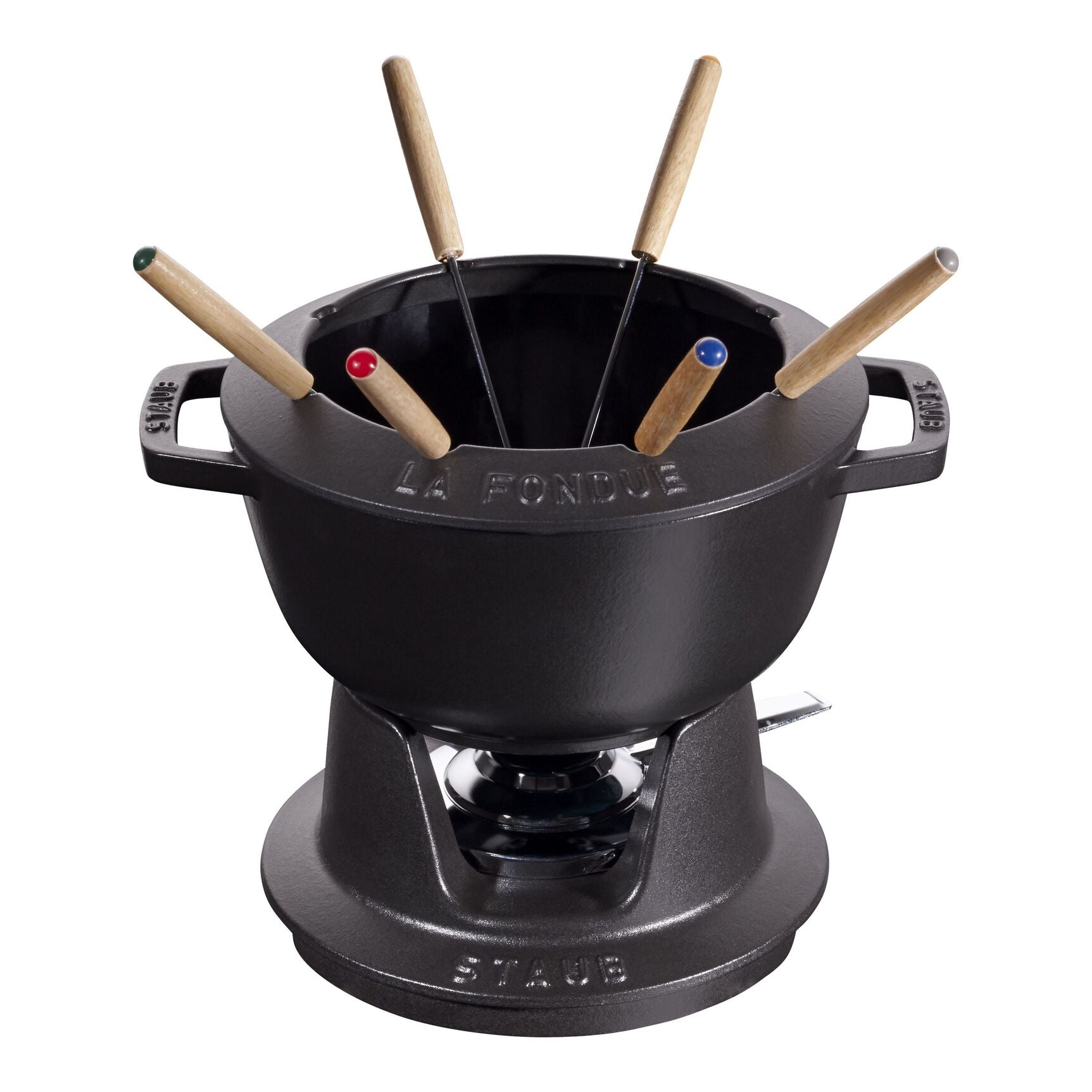 Staub Fondue set 20 cm, svart