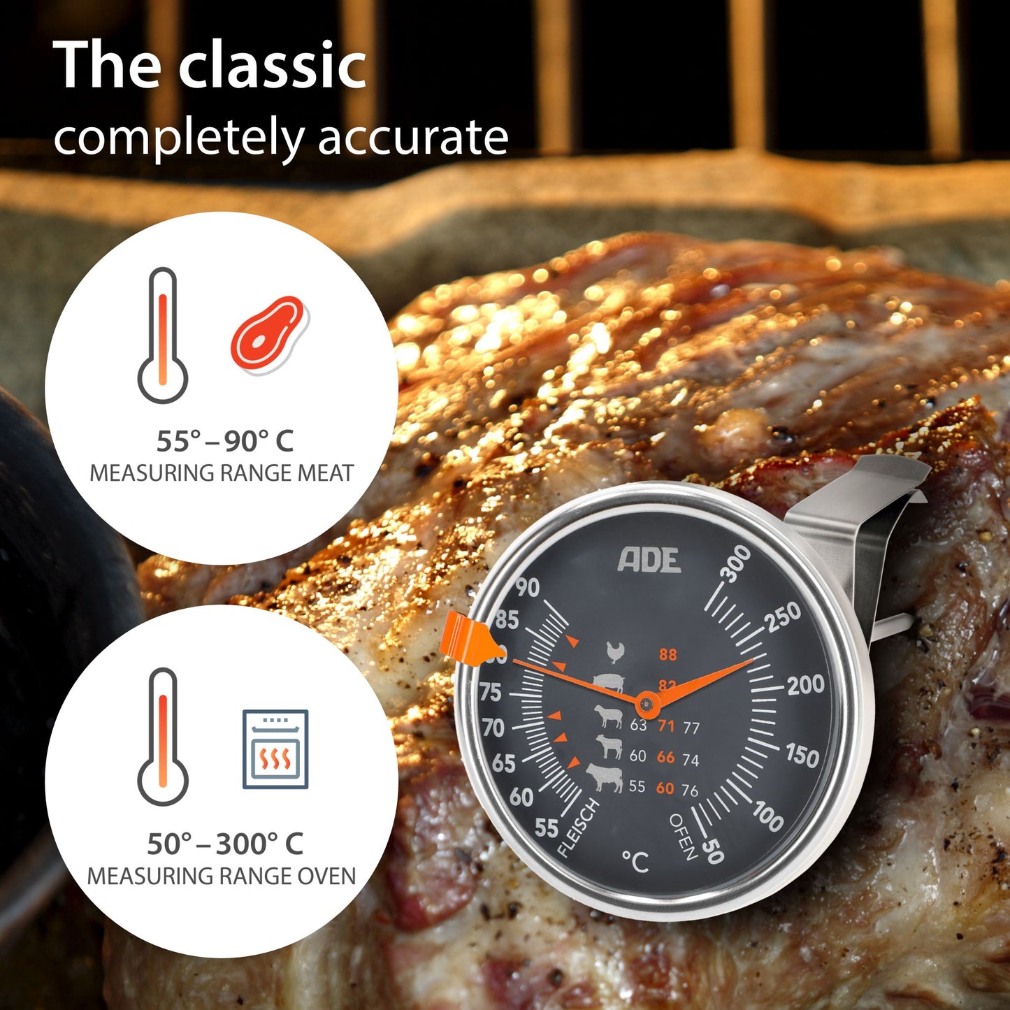 Ade meat and oven thermometer