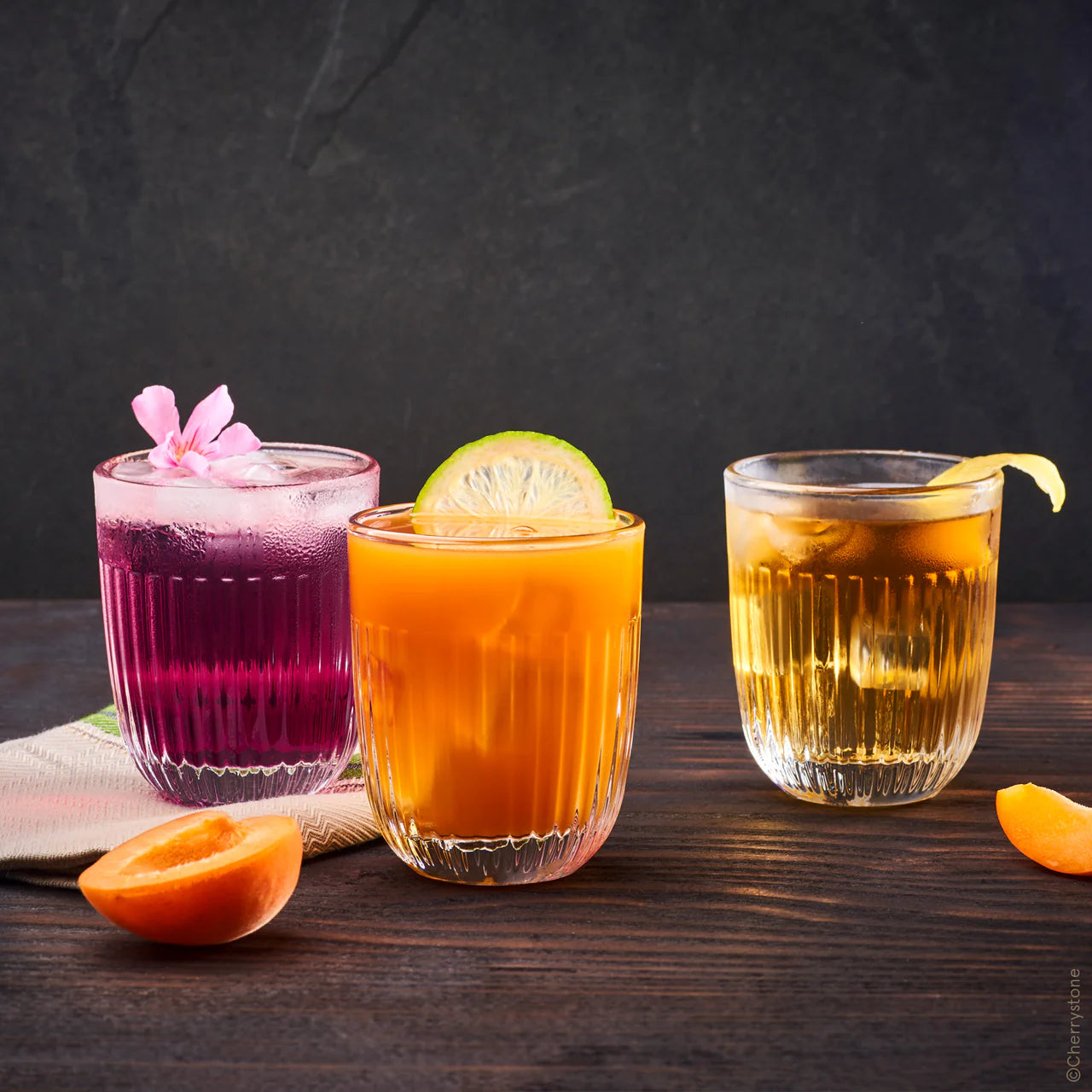 Ouessant water or tea glass 26 cl, rose