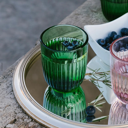 Ouessant water or tea glass 26 cl, mint green