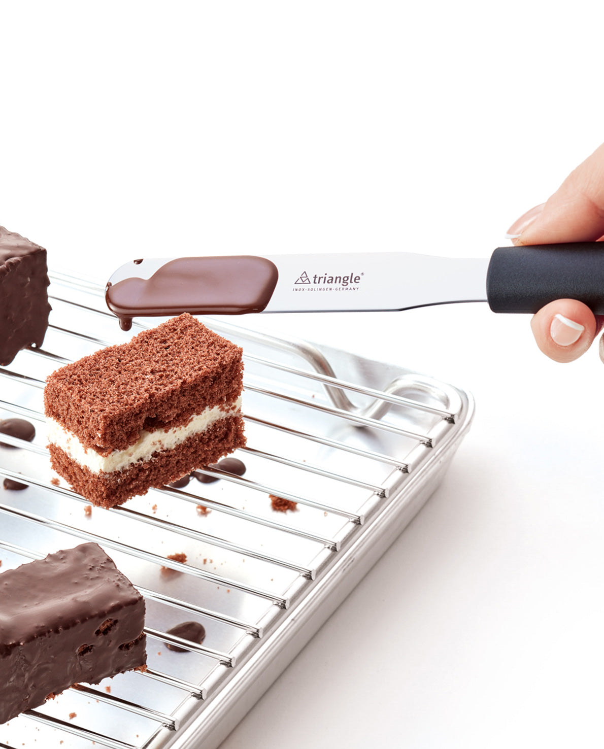 Triangle palett, rak, 12 cm