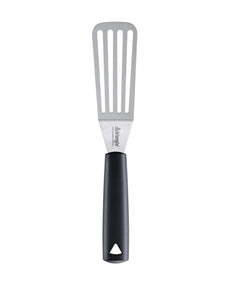 Triangle cranked spatula, slotted