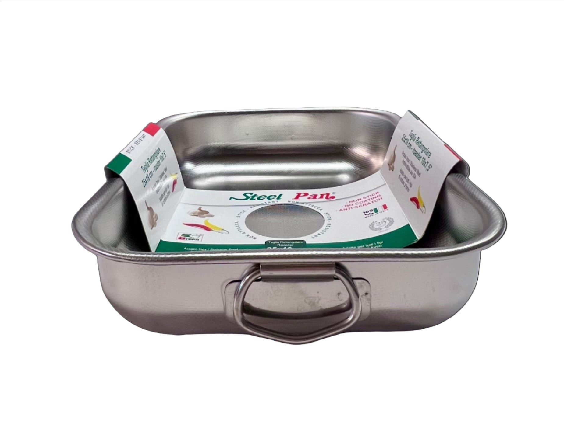 Steel Pan roasting pan, rectangular