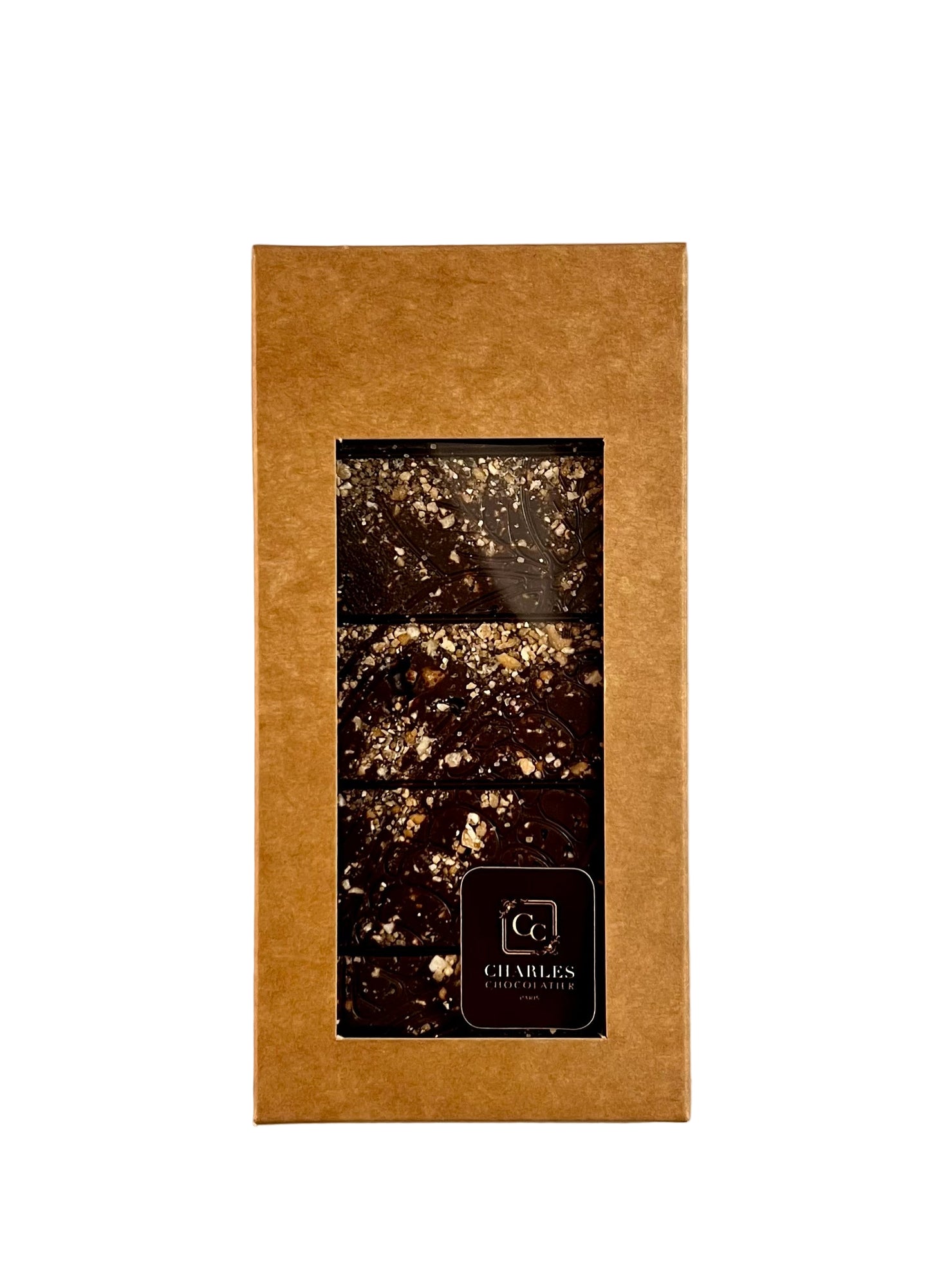 Charles Chocolatier Tablette noir amandes noisettes 70 g