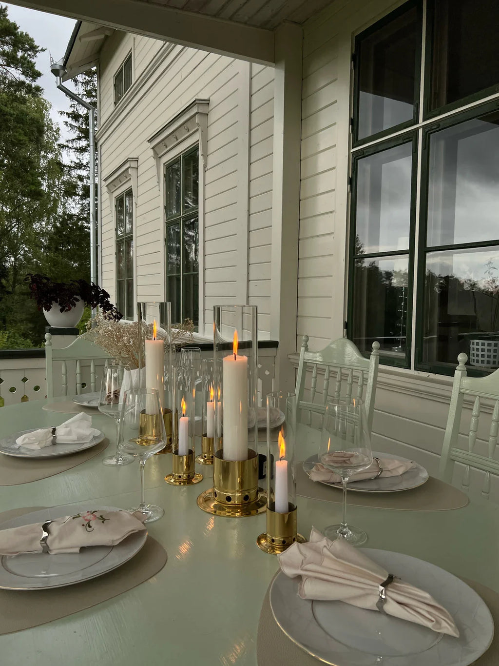 Kattvik stor ljusstake, mässing