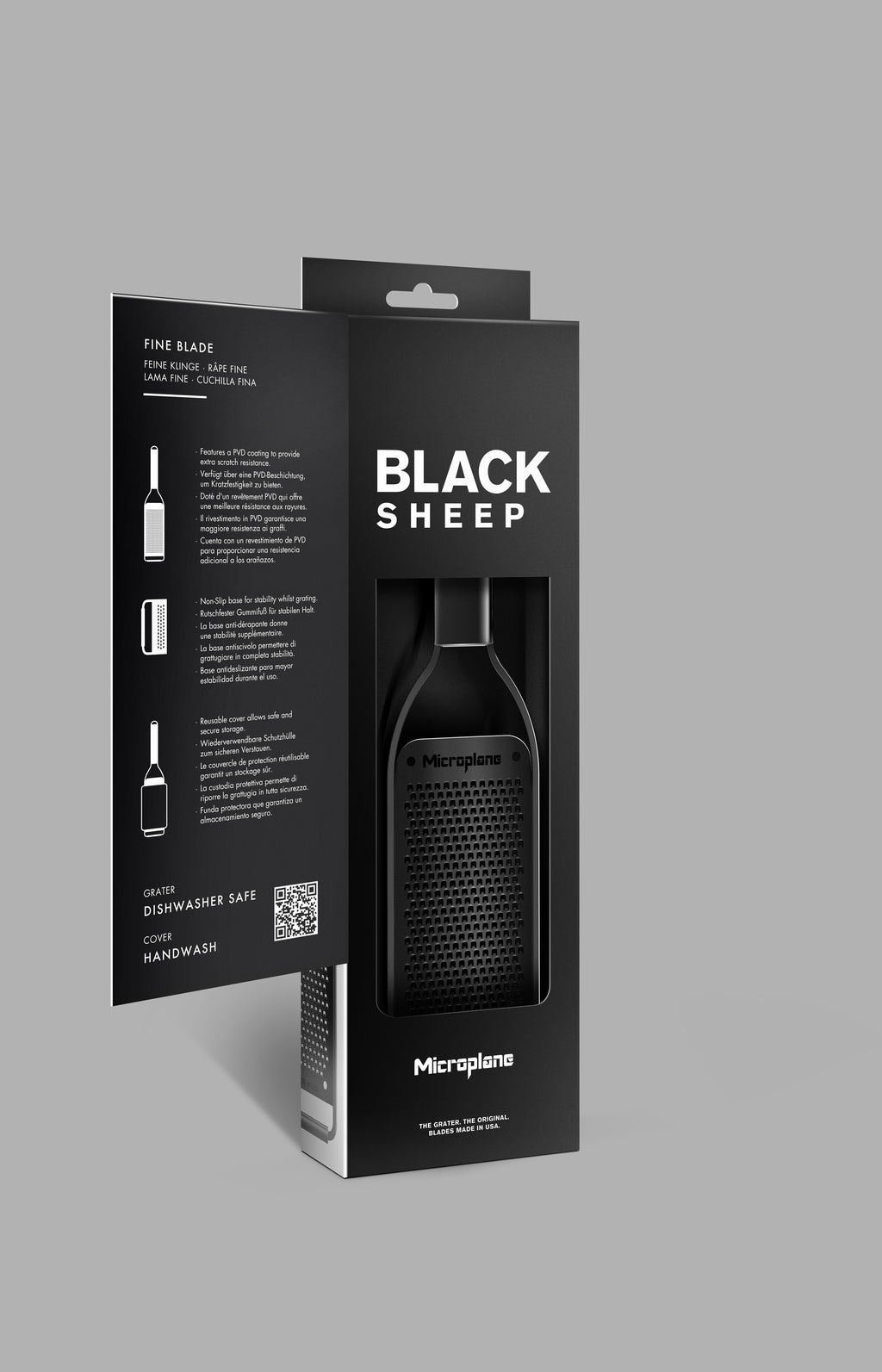 Microplane Black Sheep, fint blad