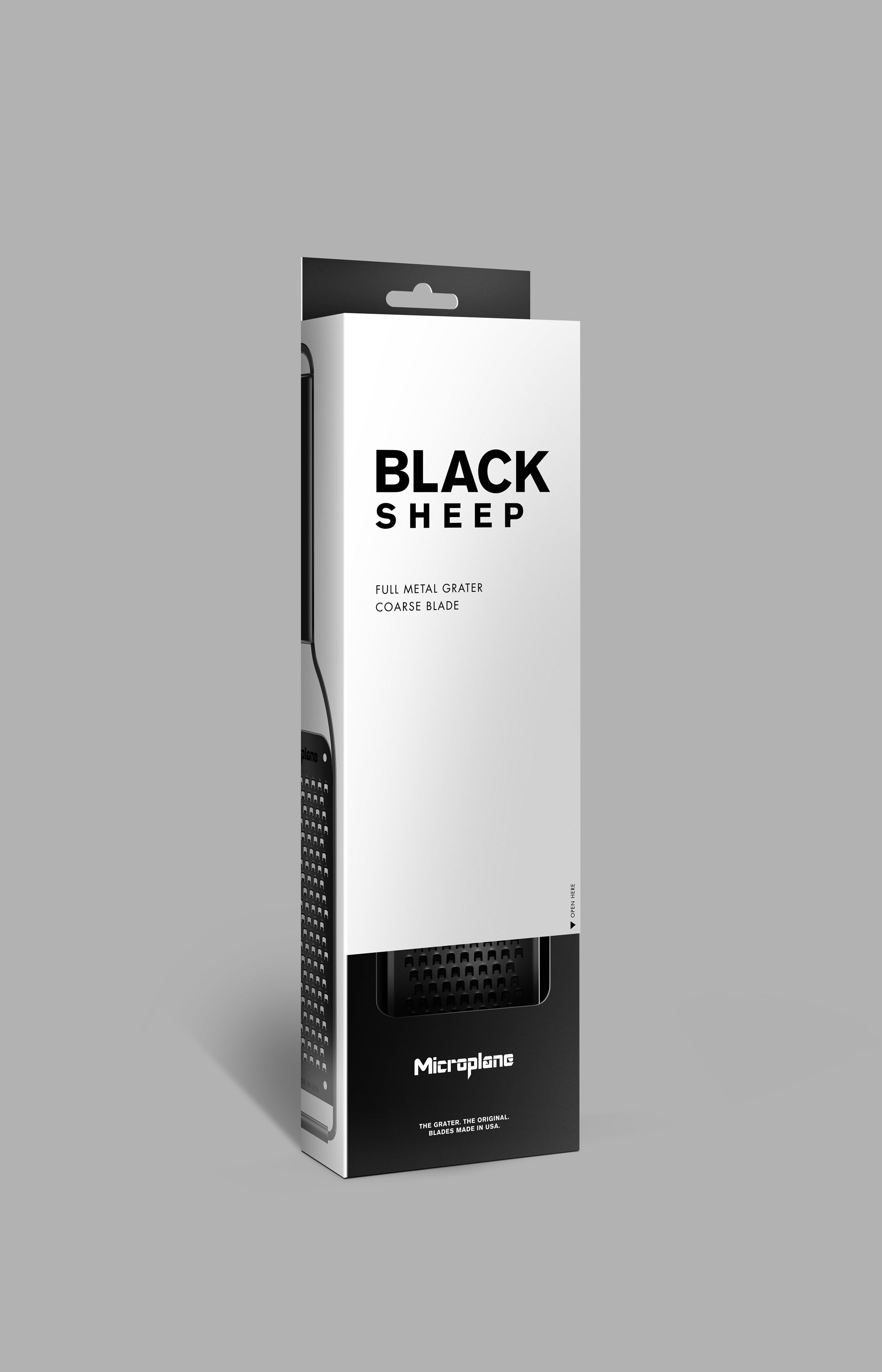 Microplane Black Sheep, grovt rivjärn
