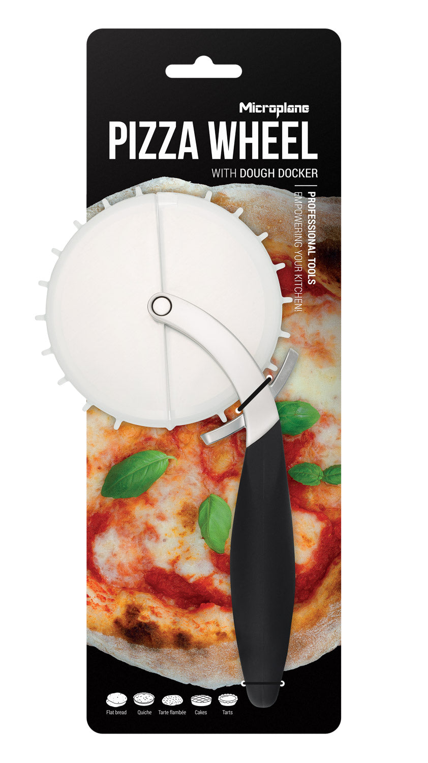 Microplane pizzaleikkuri ja taikinarei’ittäjä