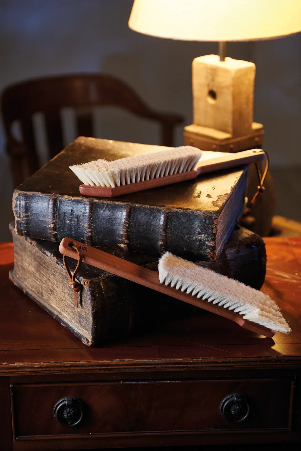 Redecker book brush, goat hair