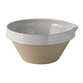 Digoin mixing bowl with spout, white