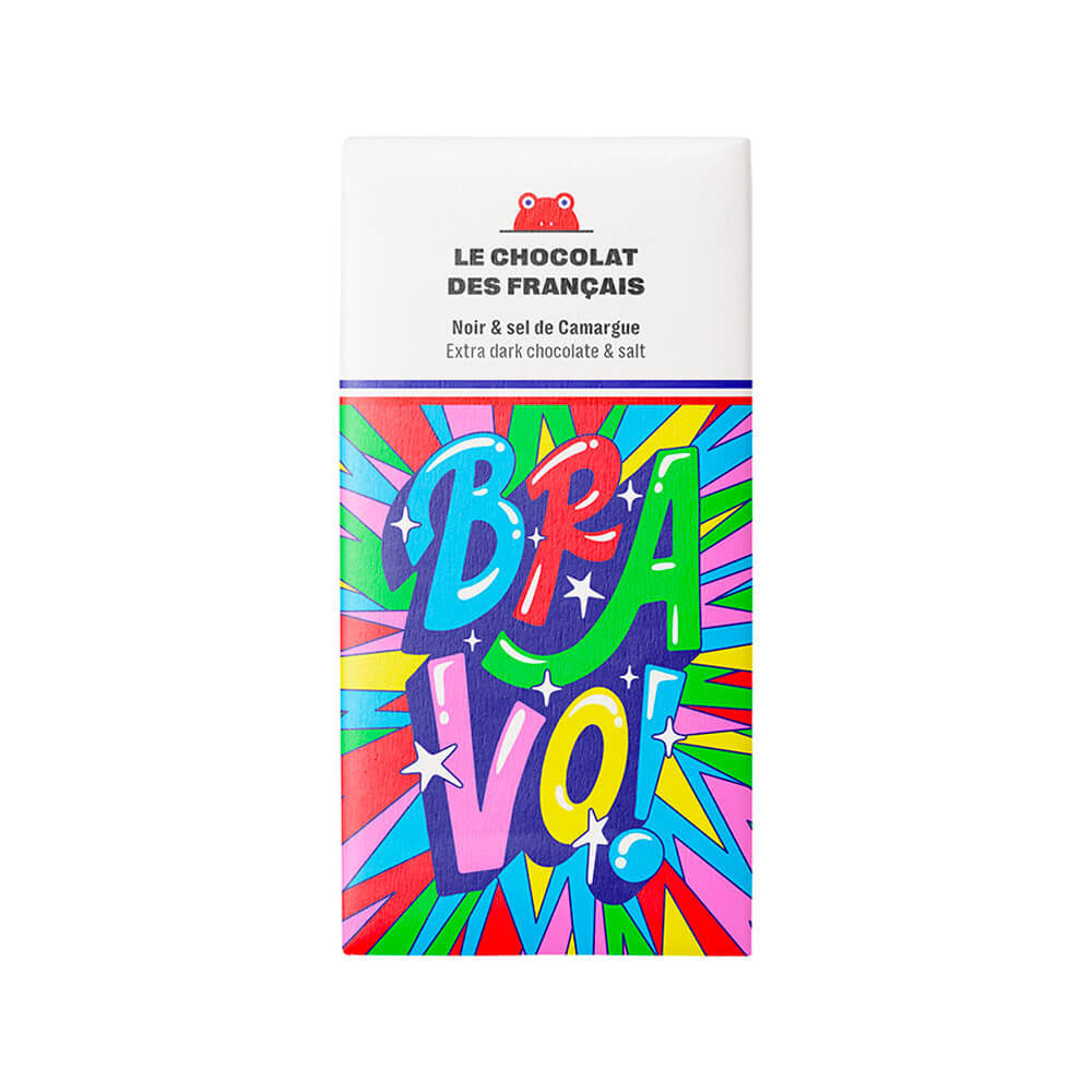 Le Chocolat des Français Tumma suklaalevy merisuolalla