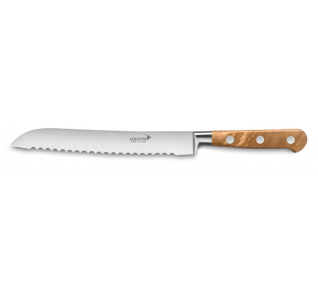 Sabatier olive-wood bread knife