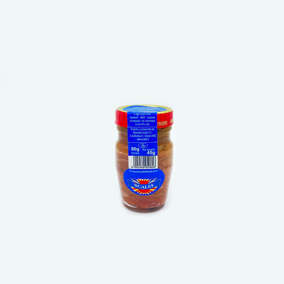 Scalia sardeller i olivolja, 80 g