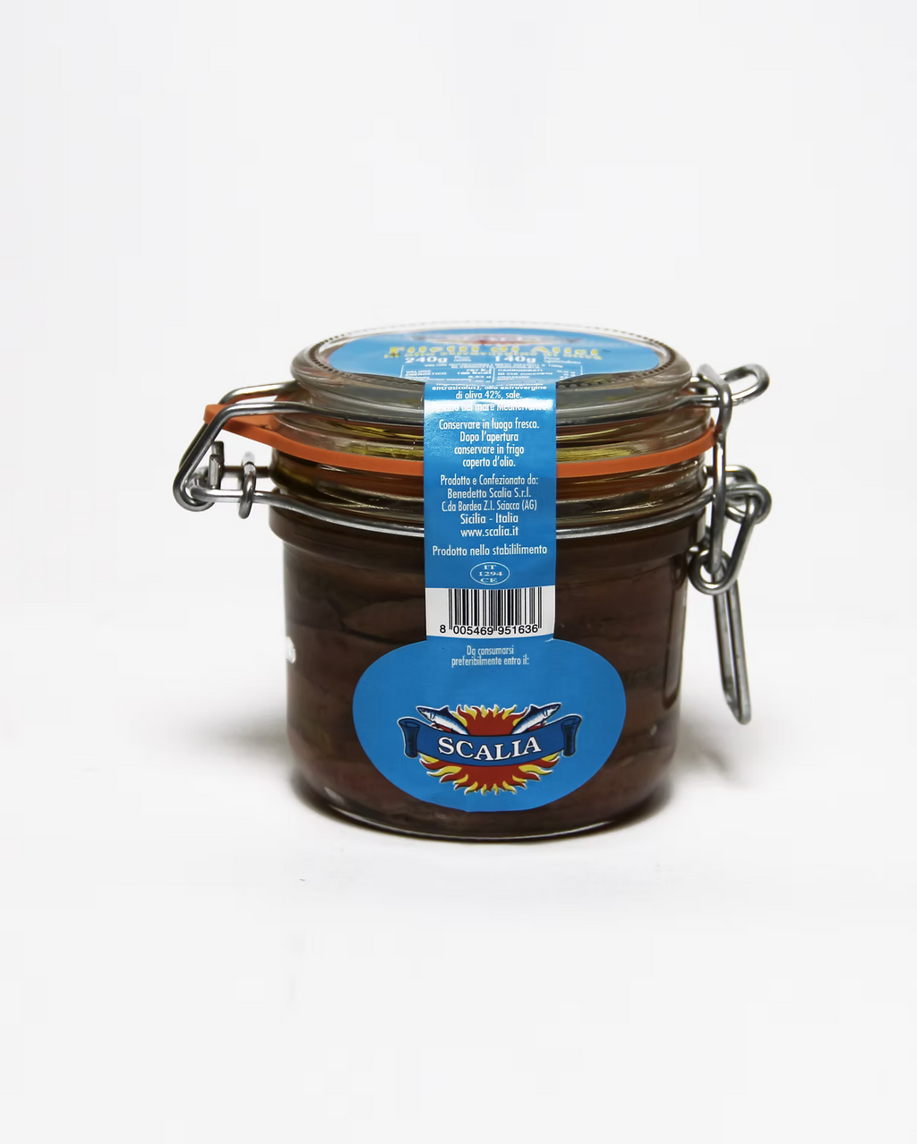 Scalia sardeller i olivolja, 240 g