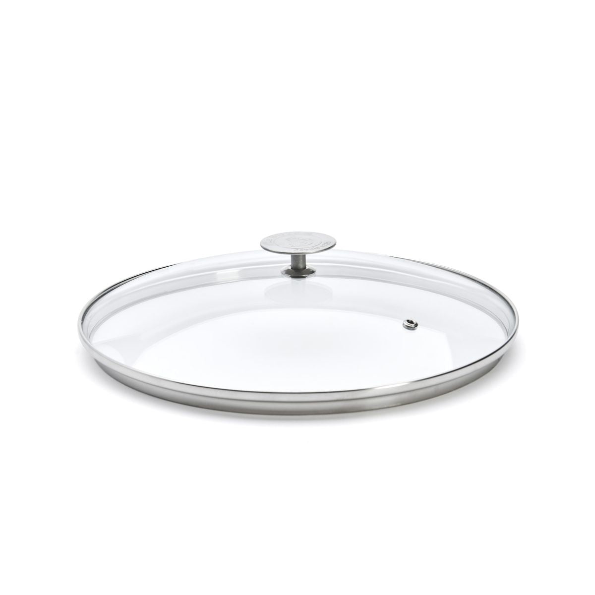 De Buyer glass lid with steel knob