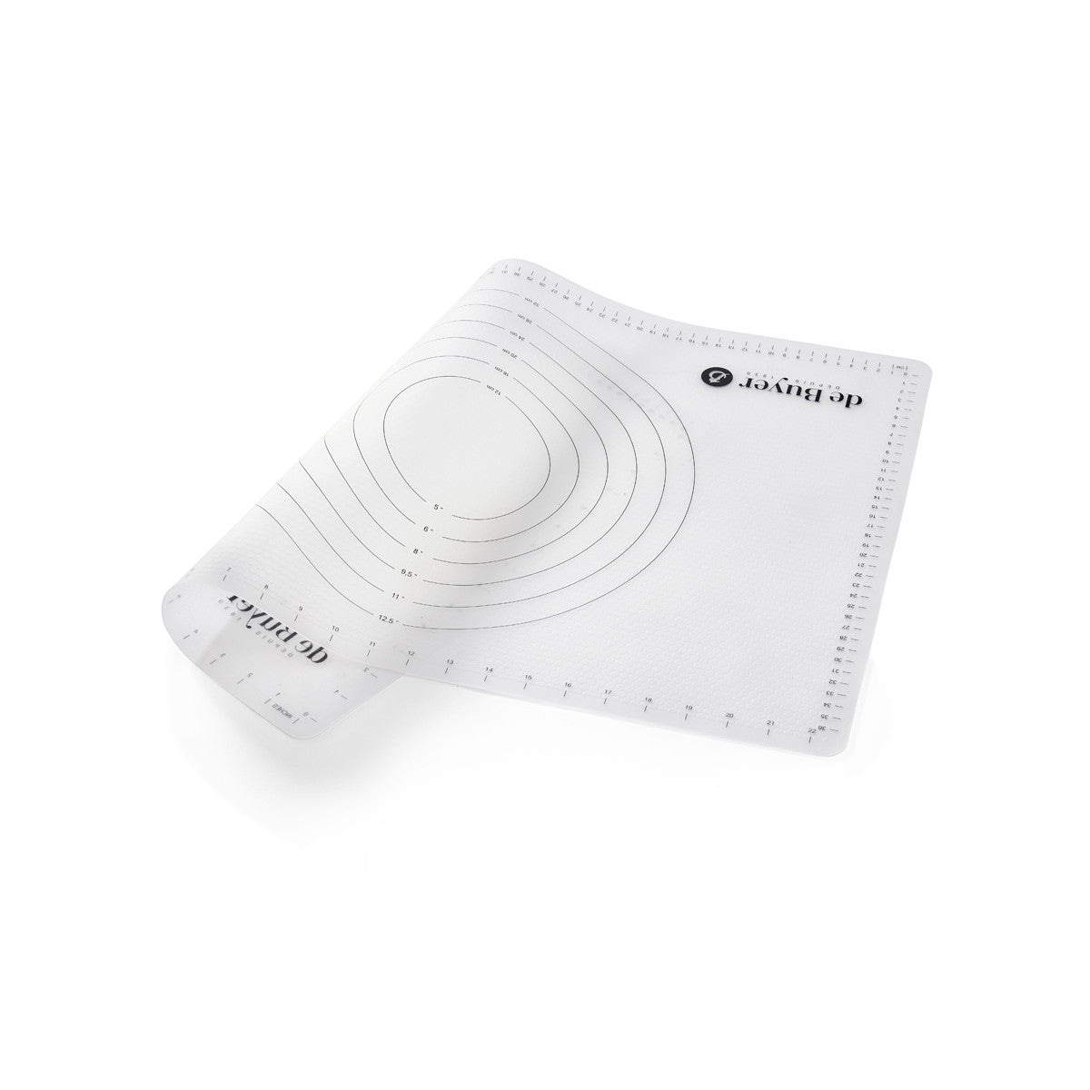 De Buyer silikonmatta med diametermarkeringar, 60 x 40 cm