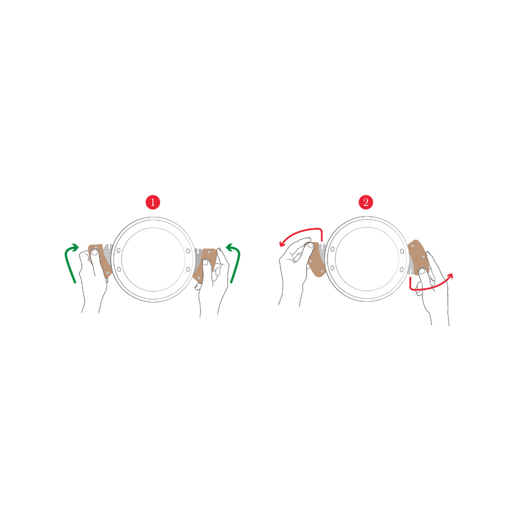 De Buyer LOQY removable beechwood handles