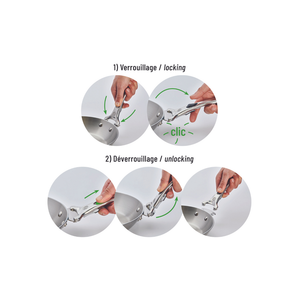 De Buyer LOQY removable stainless-steel handle
