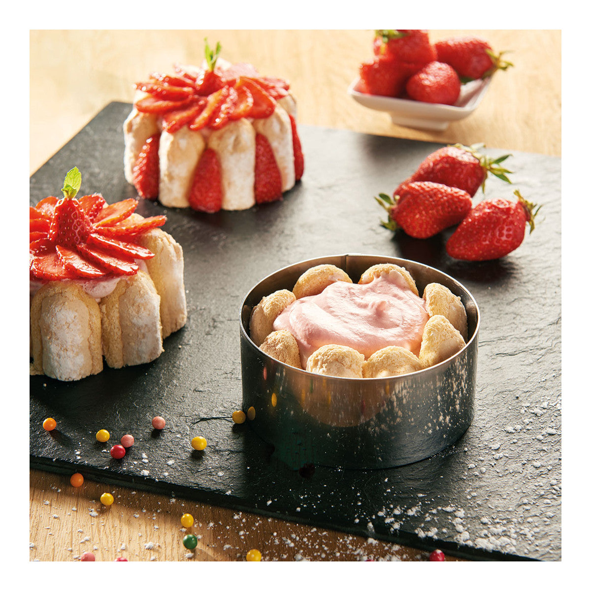 Pastry ring, stainless steel