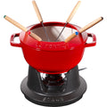 Staub Fondue set 20 cm, röd