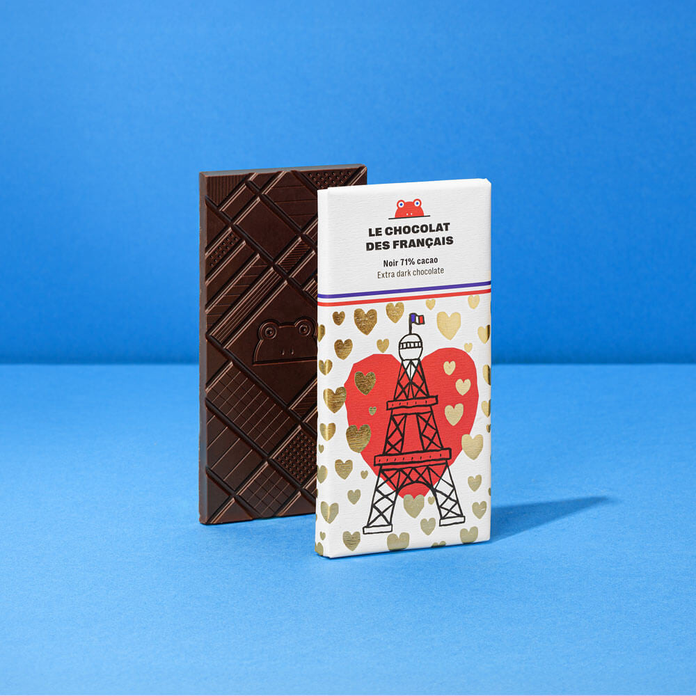 Le Chocolat des Français Tumma suklaalevy