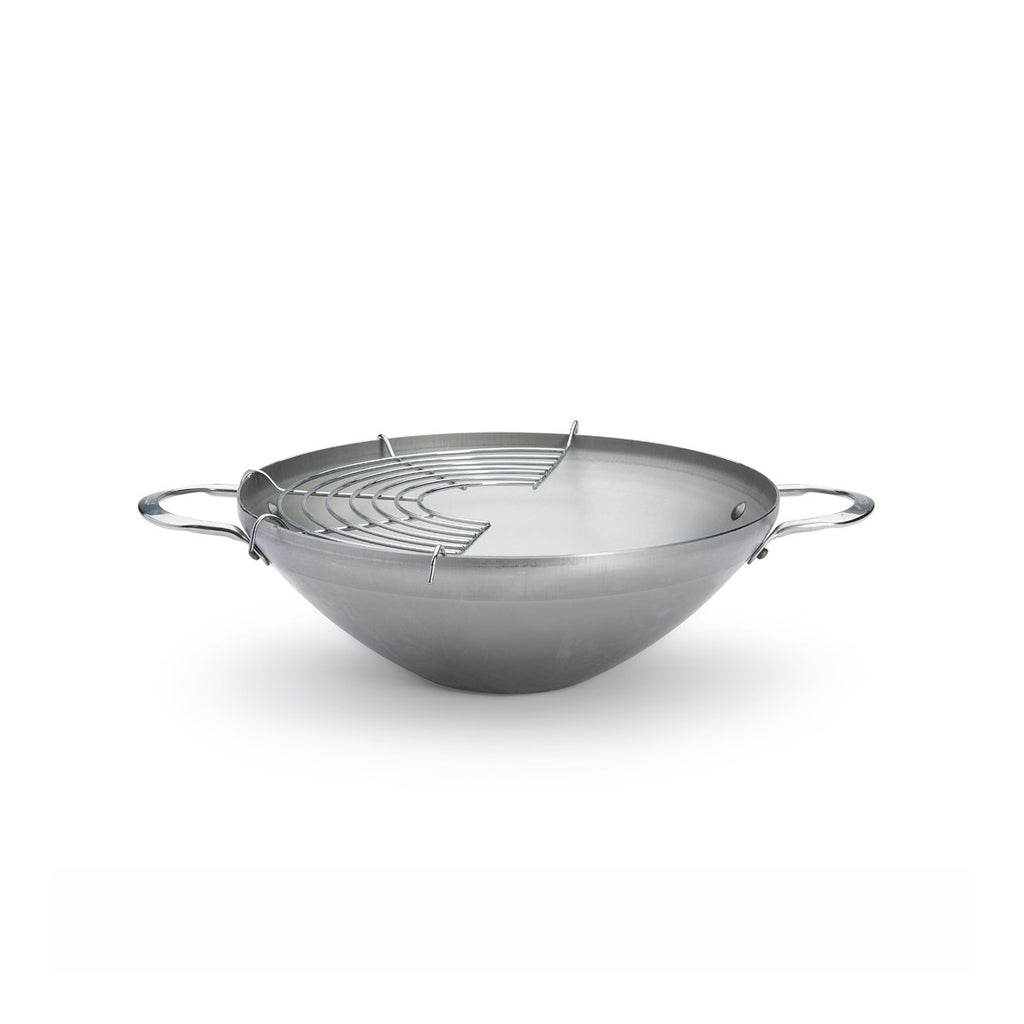 De Buyer Mineral B wok, 2 handtag