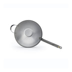 De Buyer Mineral B wok i kolstål, långt handtag