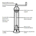 Grekisk pepparkvarn av koppar, utsvängd fot, 26 cm