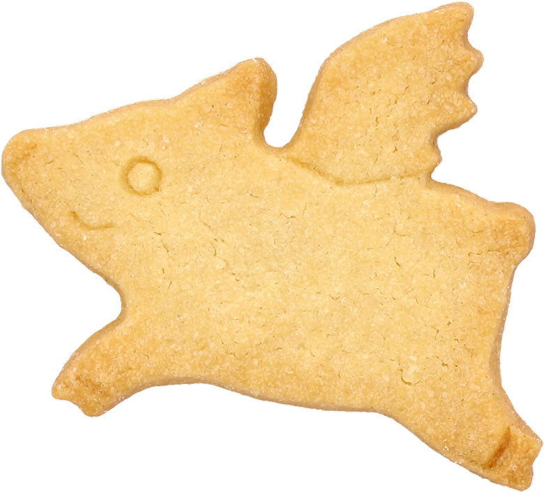 Cookie cutter pig with wings 7 cm